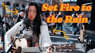 Is she the NEXT ADELE? Unbelievable VOCALS | Adele - Set Fire to the Rain Resimi