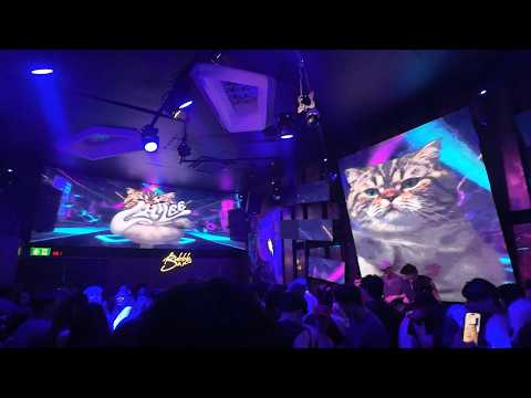 Bubble Bar Nightclub Nightlife, Khon Kaen, Isaan, Thailand 4K 60FPS