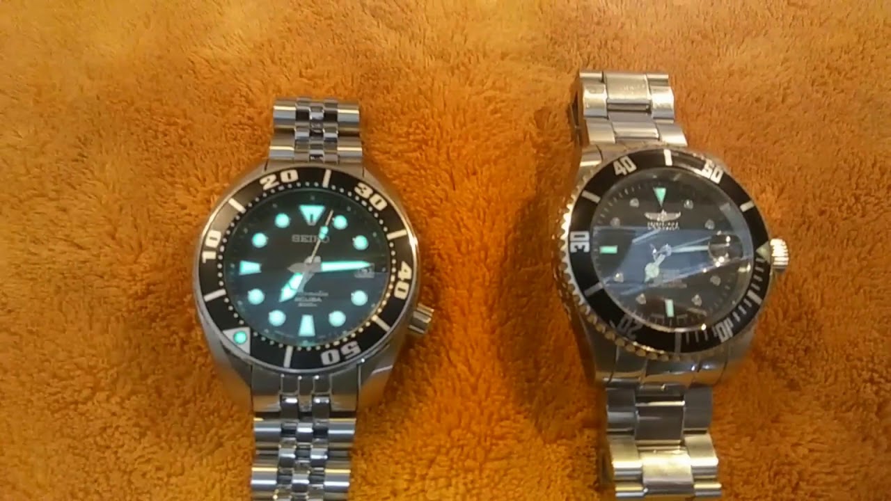 Seiko Sumo vs Invicta Pro Diver - YouTube