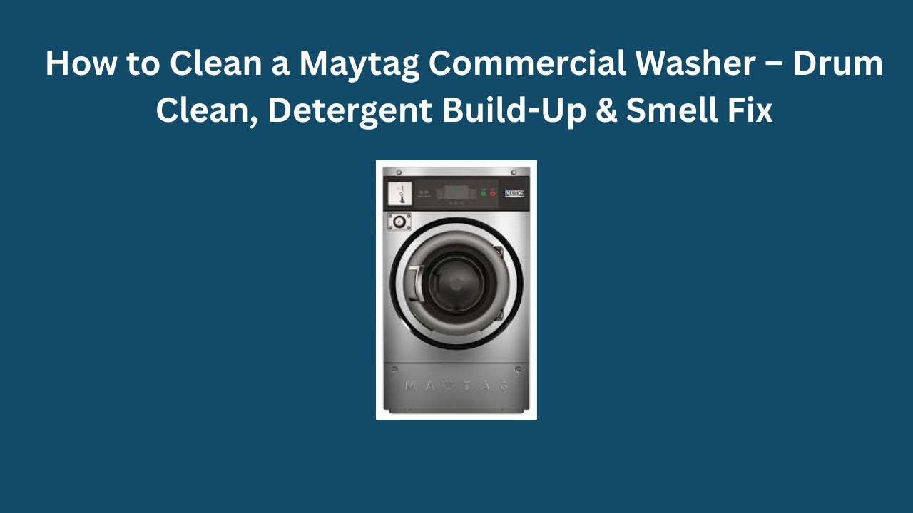 Как почистить профессиональную стиральную машину Maytag – очистка барабана, удаление скопившегося...