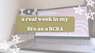 A REAL WEEK IN MY LIFE AS A BCBA | early mornings, driving to clients, & supervisions