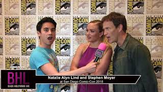 Natalie Alyn Lind and Stephen Moyer (The Gifted) | San Diego Comic-Con 2018