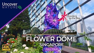 Flower Dome | Singapore | Full Tour | 4K