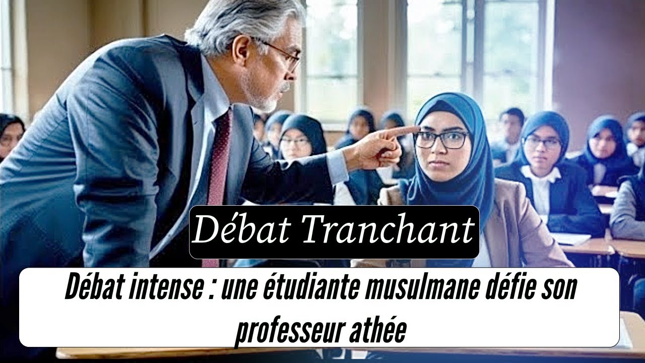 Un prof de philosophie athée provoque l'islam, la réponse d'une étudiante musulmane le sidère !