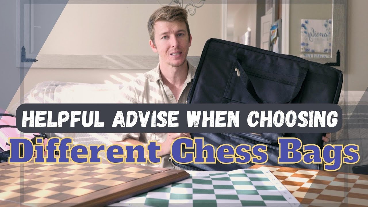 Analysis Chess Pieces and Cinch Chess Board Bag Combo