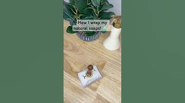 Wrapping my natural soaps be like☺️ #skincare #diy #asmrvideo