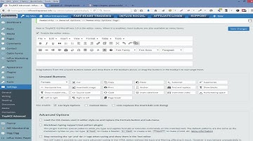 WordPress Of Influx Entrepreneur Custom Editor