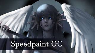Moonlight Daughter (Original character speedpaint)