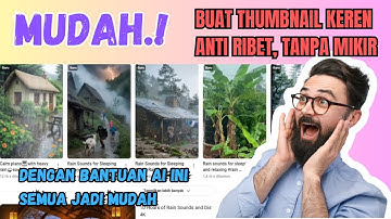 CARA BUAT THUMBNAIL CEPAT DAN MUDAH DENGAN BANTUAN AI #algoritmayoutube #tutorialyoutubepemula