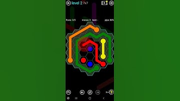 How To Solve Flow Free Hexes 7x7 Mania Level 2 Board Walk Through Solution Walkthrough