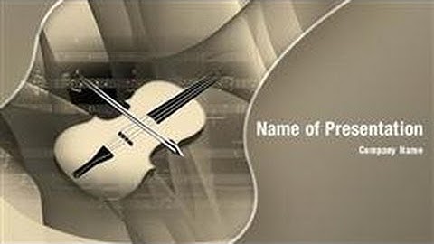 Violin Music PowerPoint Video Template Backgrounds - DigitalOfficePro #01151V