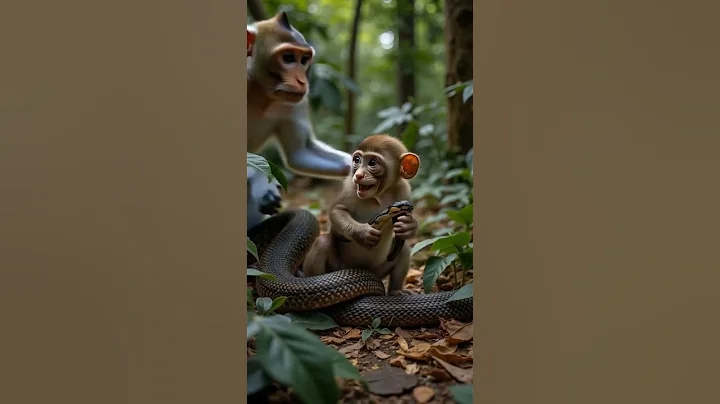 Mother Monkey FIGHTS FIERCELY to Save Baby from GIANT Snake Attack! 😱🐍 #wildliferescue