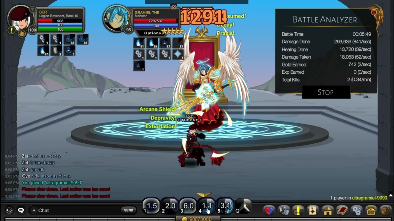 AQW Legion Revenant - Ultra Gramiel Solo (Bugged)