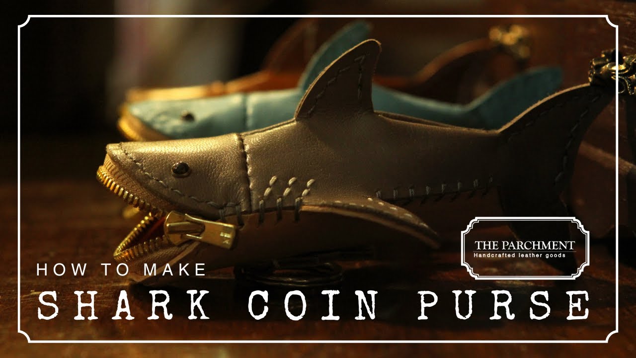 Making Leather Shark Coin Purse