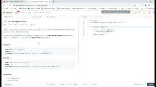 Leetcode solving: 1732  Find the Highest Altitude