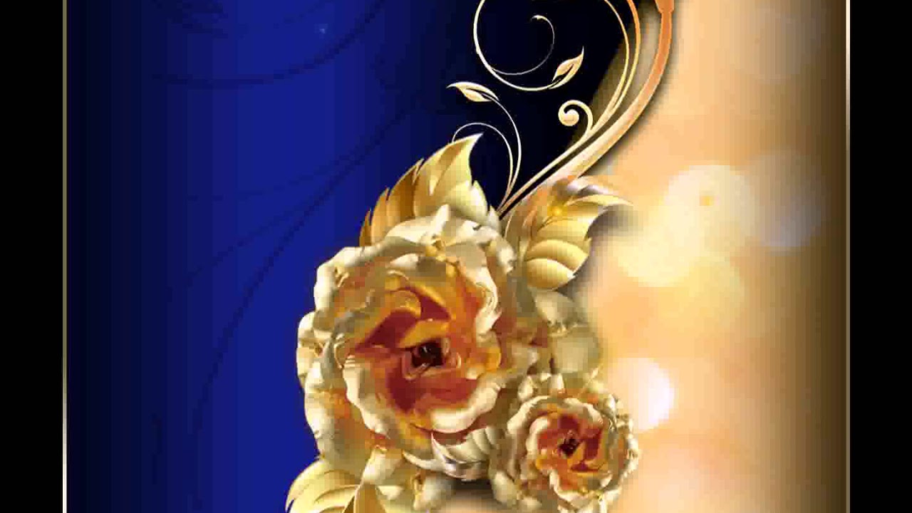 Luxury Golden Rose Animated