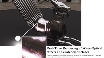 Real-Time Rendering of Wave-Optical effects on Scratched Surfaces