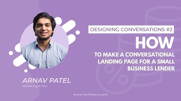 How to Make a Conversational Landing Page for a Small Business Lender