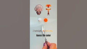 Nostalgia + Anxiety = ?? #insideout  #insideout2 #satisfying #paintmixing #art #asmr #shorts #short