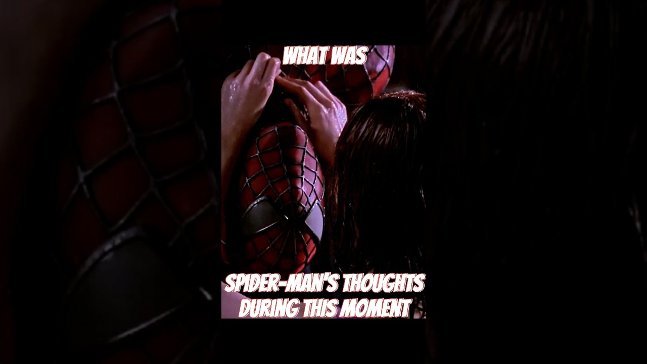 What was Spider-Man thinking during THIS kiss? | Upside-Down POV #trending #spiderman #short #views