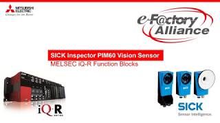 SICK Inspector PIM60 vision sensor using MELSEC iQ-R function blocks