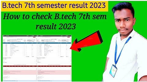 How to check B.tech 7th sem result 2023//BPUT result // B.tech 7th sem result 2023