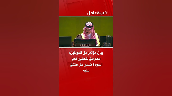 بيان مؤتمر حل الدولتين: دعم حق للاجئين في العودة ضمن حل متفق عليه