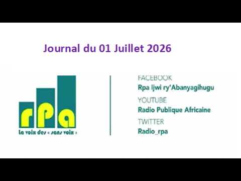 Journal du 01 Juillet 2026