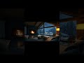 No Ads Fireplace Blizzard ASMR - Snow Storm Sleep Sound With Fireplace Burning For Deep Sleeping