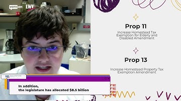 Propositions 11 & 13 - Homestead Tax Exemptions