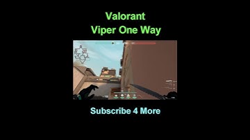 BEST Viper one way smoke lineup on bind - Valorant #Shorts