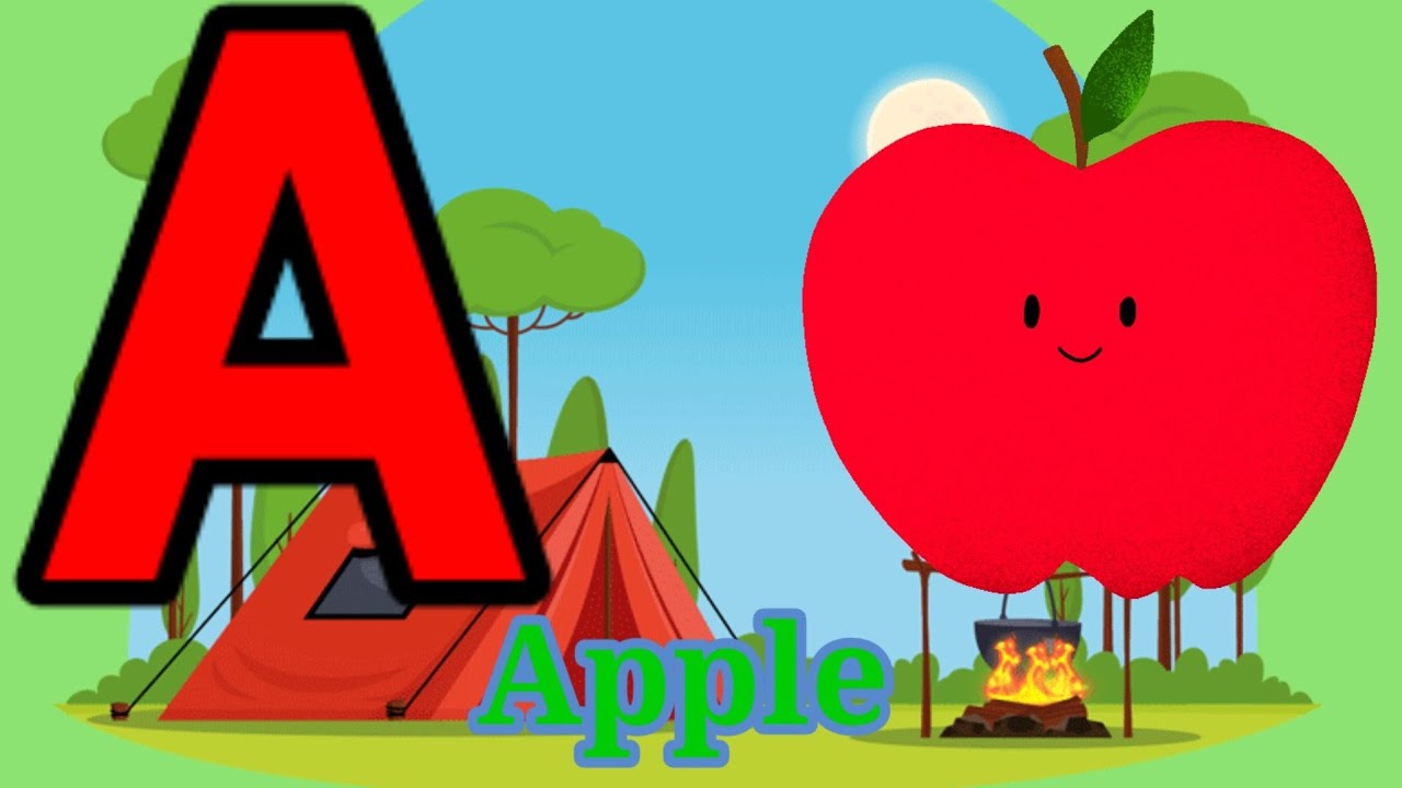 A for Apple b for ball acbd rymes | ABCD english class abcd alphabet ...