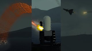 CRAM shot down Fighter Jet  Phalanx CIWS  Military Simulation  ArmA 3 #Shorts