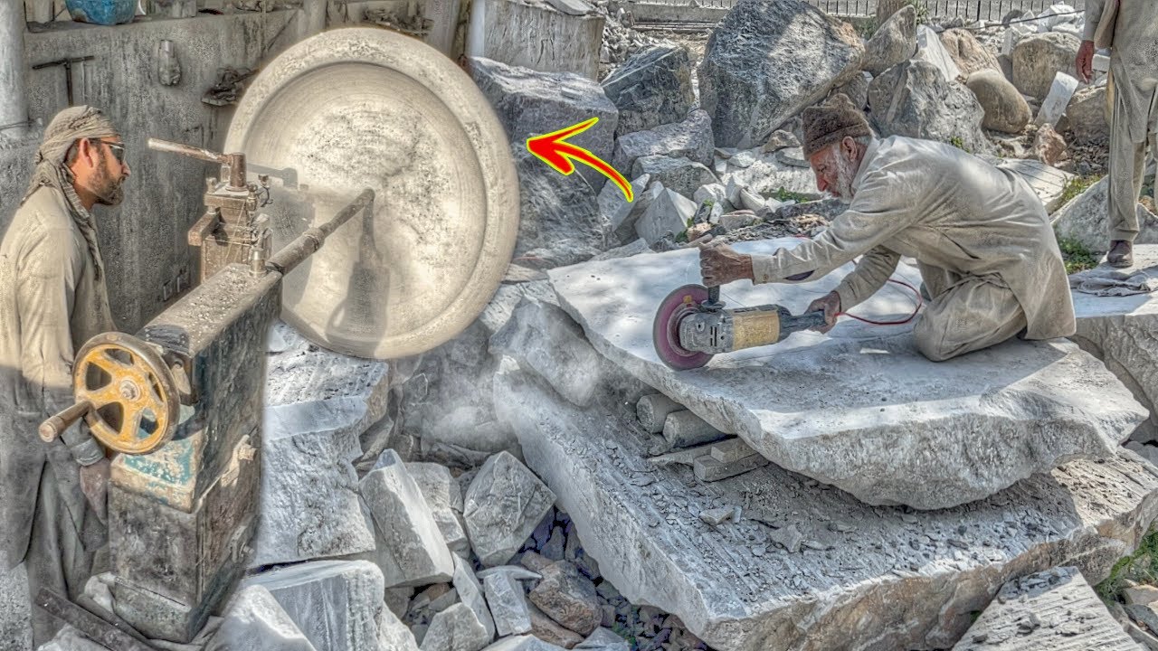 Turning Raw Marble into a Massive Bathtub | Factory Process