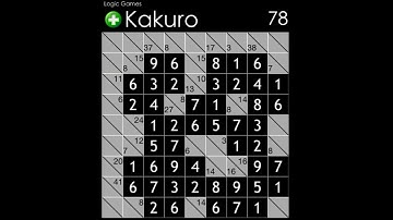 Kakuro Answers [All Levels] ~ 100 Logic Games