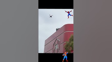 Spider-man flying at Avengers Campus! #disneycaliforniaadventure #spiderman #marvel #avengerscampus