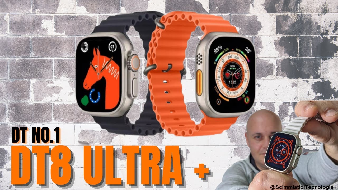 Recensione DTNO.1 DT8 ULTRA PLUS Smartwatch CLONE Apple Watch ULTRA BEN
