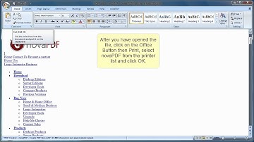 Convert mht to pdf from Microsoft Word