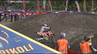 ZIDANE CRASH! Kena Teror Lewis Stewart Moto 1 MX1 Internasional - Seri 6 Kejurnas MX 2026