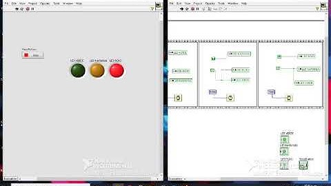 practica 1 semaforo en LabVIEW con Flat Sequence