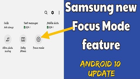 Samsung latest focus mode feature in hindi | Android 10 update | Samsung M20