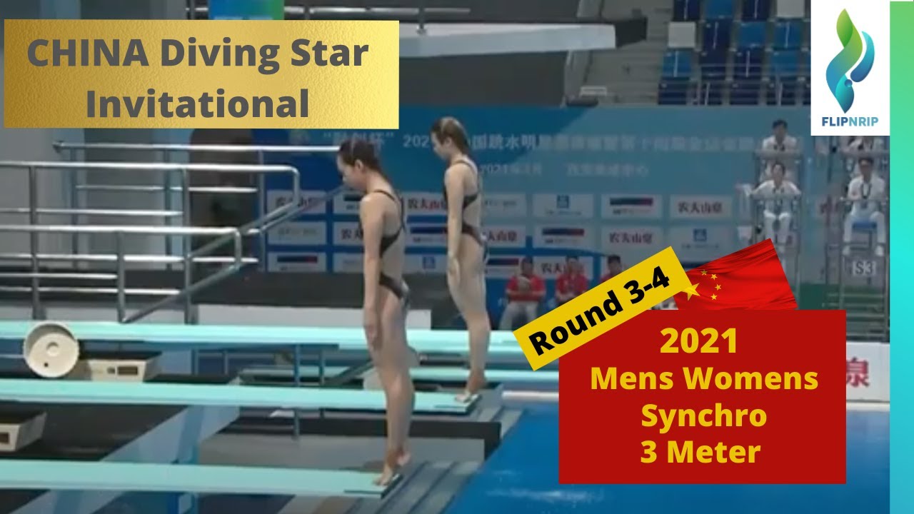 2021 China Diving Star Invitational - Women Men 3 meter synchro Diving - Rounds 3 4