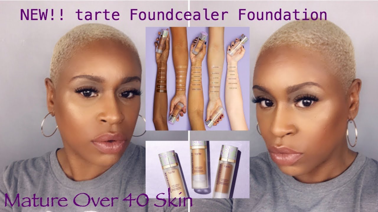New Tarte Foundcealer Foundation//Mature Over 40 Skin YouTube