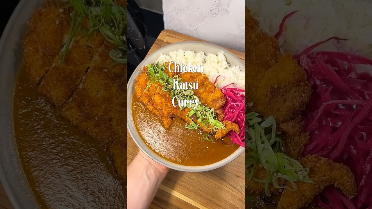 Homemade Chicken Katsu Curry 🍛🔥🍗 #shorts