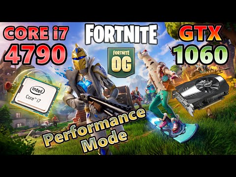 GTX 1060 6gb×CORE i7 4790/fortnite OG chapter 4 Season OG/SOLO/Performance  Mode /FPS Test/フォートナイトOG