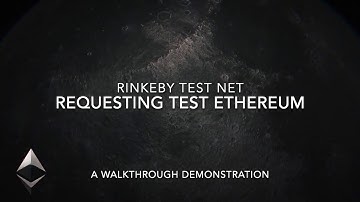 Requesting Ethereum on the Rinkeby Test Net