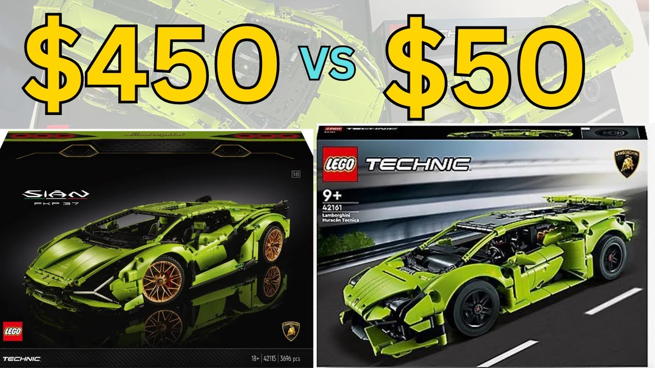 $50 VS $450 Lego Lamborghini 