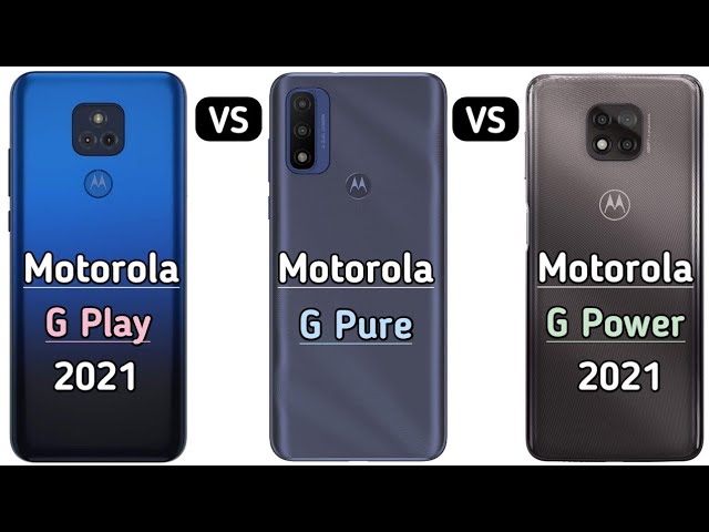 Images and basic specs of Moto G Power (2021) and Moto G Play