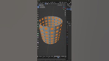 How to create holes in a cylinder  #tutorial #blender #cgi #3d