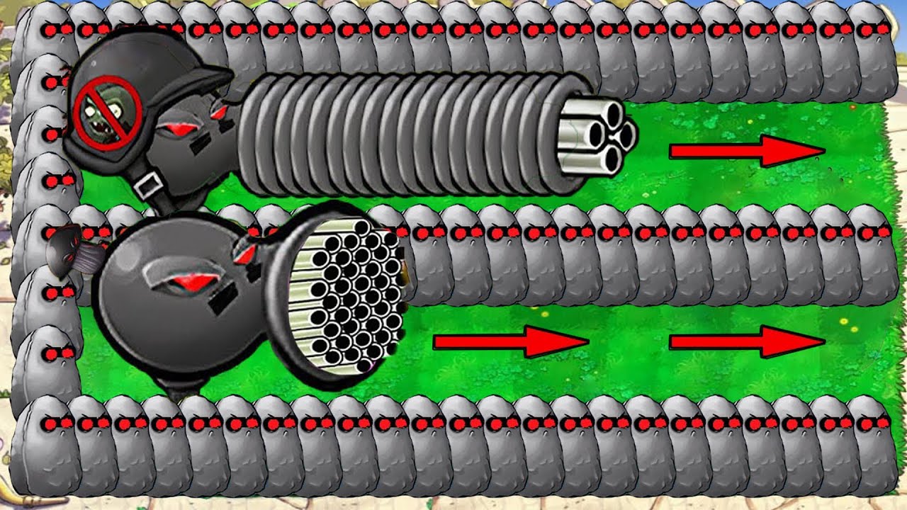Doom Gatling X Doom Peashooter VS  Dr.Zomboss Giga - Plants vs Zombies Hack